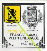 Frans-Vlaamse, 14 Daagse (zevende) (1981) (sticker), Nieuwpoort - Nieuport - Autocollants