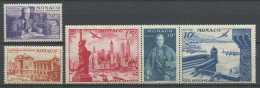 MONACO 1946 PA 22 24 25/27 ** Neufs MNH  TTB C 25 € Exposition Du Timbre New-York Roosevelt Musée Prince Louis II - Poste Aérienne