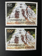 Côte D'Ivoire Ivory Coast Elfenbeinküste 1982 Mi. 763 - 764 Waterfall Wasserfälle Cascades De Man MNH** - Côte D'Ivoire (1960-...)