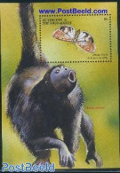 Saint Vincent 2001 Ornate Moth S/s, Mint NH, Nature - Butterflies - Monkeys - St.Vincent (1979-...)