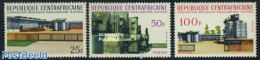 Central Africa 1970 Operation Bokassa 3v, Mint NH, Various - Industry - Fábricas Y Industrias