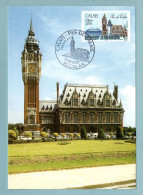 Carte Maximum 2001 - Calais (Pas De Calais) Le Beffroi De L'Hôtel De Ville - YT 3401 - 62 Calais - 2000-2009