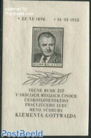 Czechoslovkia 1953 K. Gottwald S/s, Mint NH - Autres & Non Classés