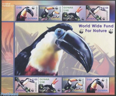 Guyana 2003 WWF, Toucan M/s, Mint NH, Nature - Birds - World Wildlife Fund (WWF) - Guyane (1966-...)