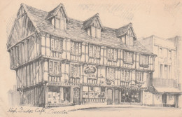 Postcard - High Budge Café - Pencil Sketch -  Lincoln - Very Good  - Non Classificati