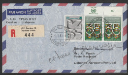 1983, TAP, Erstflug, Genf UN - Lisboa/Lisbonne Portugal - First Flight Covers