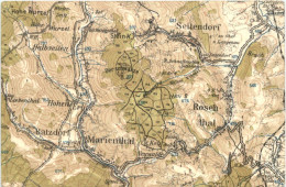 Seitendorf - Marienthal - Rosenthal - Landkarte Sudeten - Sudeten