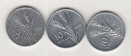 TURKEY,TURKEI,TURQUIE ,1975-76-77,10 KURUS - Turchia