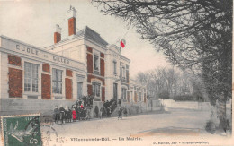 VILLENEUVE-le-ROI (Val-de-Marne) - La Mairie - Ecole Des Filles - Voyagé 1908 (2 Scans) Choisy-le-Roi, 5 Av. Victor Hugo - Villeneuve Le Roi