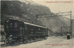 Kandersteg Mit Lötschberg - Stärkste Lokomotive Der Welt - Kandersteg