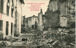 CPA -  GERBEVILLER (G.G. 14/18) - RUE DE LORRAINE APRES LE BOMBARDEMENT (IMPECCABLE) - Gerbeviller