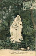 CPA -  PARIS - PARC MONCEAU - STATUE D'AMBROISE THOMAS (COLORISE) - Statues