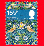 INGHILTERRA - GB - GRAN BRETAGNA - Usato - 1982 - Prodotti Tessili - 'Strawberry Thief' By William Morris - 15 ½ - Gebruikt