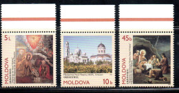 MOLDAVIA MOLDOVA 1997 CHRISTMAS NATALE NOEL WEIHNACHTEN NAVIDAD COMPLETE SET SERIE COMPLETA MNH - Moldavie