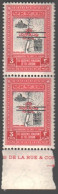 JORDAN 1953 - PAIR MNH  OVP 2 LINES SG NO(380A) / 2 LINES STMPS DIFFERENT  VERY RARE - Jordan