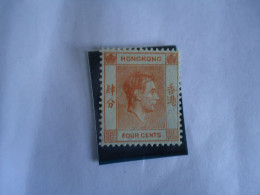 HONG  KONG MNH STAMPS  KINGS 4C  1938 - Andere & Zonder Classificatie