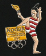 77621 Pin's-Kodak.Photo.Jeux Olympiques.1992.cojo 1991. - Fotografía