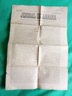 Anadia - Jornal De Anadia, 3 De Dedembro De 1910 - Imprensa. Aveiro. Portugal. - Algemene Informatie