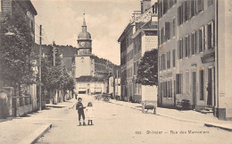 Schweiz - Suisse - SAINT IMIER (BE) Rue Des Marroniers - Café - Ed. W. Bous 882 - Saint-Imier 