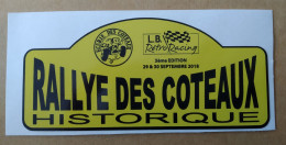 Autocollant Rallye Des Coteaux Historique 3eme Edition 2018 - Adesivi