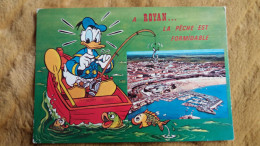 CPSM A ROYAN LA PECHE EST FORMIDABLE POISSON DONALD  WALT DISNEY ED ARTAUD - Autres & Non Classés