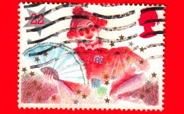 INGHILTERRA - GB - GRAN BRETAGNA - Usato - 1985 - Natale - Personaggi Pantomima - Signora - Dame - 22 - Used Stamps