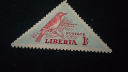 LİBERYA--1953-  1  C.      DAMGASIZ   LOCAL BİRDS - Liberia