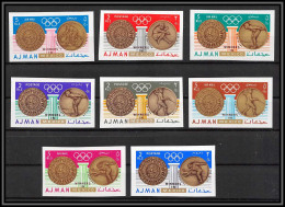 Ajman - 4640b/ N°341/348 B Mexico 1968 Jeux Olympiques (olympic Games) Gold Medalists Neuf ** MNH Non Dentelé Imperf - Summer 1968: Mexico City