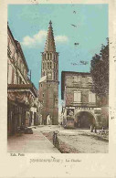 82 - Nègrepelisse - Le Clocher Et Place Du Château - Oblitération Ronde De 1937 - CPA - Voir Scans Recto-Verso - Negrepelisse