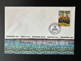 Cape Cabo Verde 1985 Mi. 497 FDC 1er Jour Cover Friedensreich Hundertwasser Art Kunst Boat Schiff Bateau Ship Boot - Islas De Cabo Verde