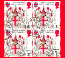 GB  - UK - GRAN BRETAGNA - Usato - 1984 - 150 Anni Dello Stemma Del College - Arms Of The City Of London - 31 - Usados