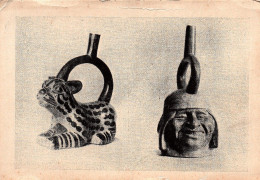 Peru Ceramic Pots National Museum Lima Religious Mochica Trujillo Wildcat Tiger - Perù