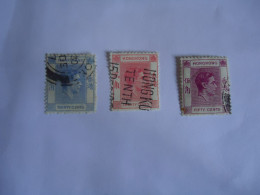 HONG  KONG  USED STAMPS  3 KINGS  1938 - Andere & Zonder Classificatie