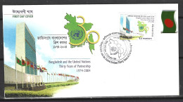 BANGLADESH. N°746 Sur Enveloppe 1er Jour (FDC) De 2004. Admission à L'ONU. - VN