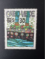 Cape Cabo Verde 1985 Mi. 496 Type I Friedensreich Hundertwasser Art Kunst Boat Schiff Bateau Ship Boot - Kap Verde