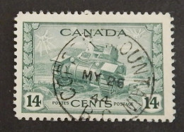 CANADA YT 215 OBLITÉRÉ "CHAR D ASSAUT" ANNÉES 1943/1948 - Used Stamps