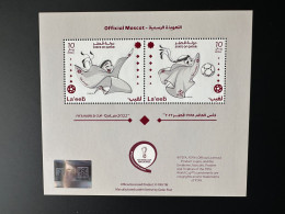 Qatar 2022 Sheetlet Block FIFA Football World Cup Fußball Soccer Coupe Du Monde WM Laeeb Mascot - Qatar