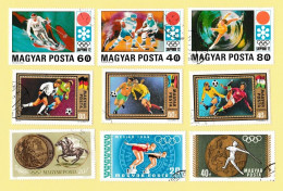 Hongrie - Magyar Posta - Lot De 37 Timbres Sports (jeux Olympiques, Foot Ball ;;;) - Collezioni