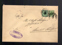 DU 5 A I Von Wolfschlungen Nach Cannstatt (Absenderstempel: Schultheissenamt Wolfschlungen) - Postal  Stationery