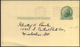 Postal Stationary - From Dover-Foxcroft, Maine - 1921-40