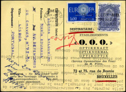 Postcard - To Bruxelles, Belgium -- "O.O.O., Bruxelles, Belgium" - Covers & Documents