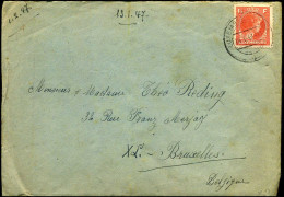 Luxembourg - Cover To Bruxelles, Belgium - Briefe U. Dokumente