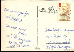 Postcard To Brasschaat, Belgium -- "The Seven Sisters In Sussex" - Cartas & Documentos