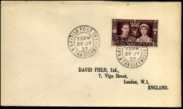 Cover To London, England -- British Post Office Tangier - Uffici In Marocco / Tangeri (…-1958)