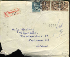 Registered Cover To Rotterdam, Netherlands - Lettres & Documents