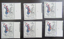 2052 'Dag Van De Postzegel' - Postfris ** - Volledige Set Plaatnummers - 1981-1990