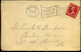 Cover From Boston, Massachusetts - Lettres & Documents