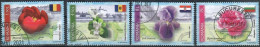 Romania, 2017, USED,   Flowers, National Symbols, Mi. Nr. 7188-91 - Oblitérés