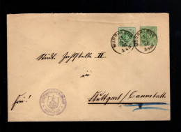 DU 5 A I Von Murrhardt Nach Cannstatt (Absenderstempel: Stadtschultheissenamt Murrhardt) - Postal  Stationery