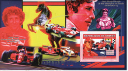 Ferrari Cars - Formula 1 - Alain Prost- J-M Fangio - Michael Schumacher  - Guinée 2006 -  1v Sheet - MNH/Mint/Neuf - Auto's